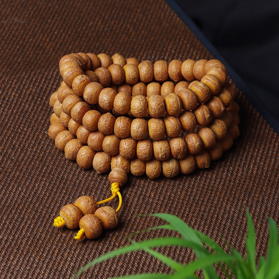 Tibetan Style 108 Phoenix Eye Bodhi Beads Prayer Bracelet - Mala Beads Wrist Rosary