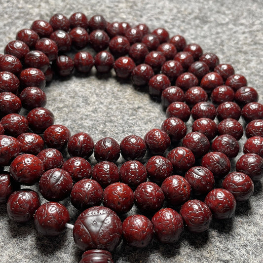 Tibetan Style 108 Phoenix Eye Bodhi Beads Prayer Bracelet - Mala Beads Wrist Rosary